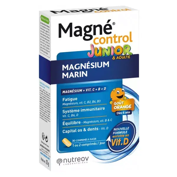 Nutreov Physcience Magné Control Junior Laranja 30 comprimidos