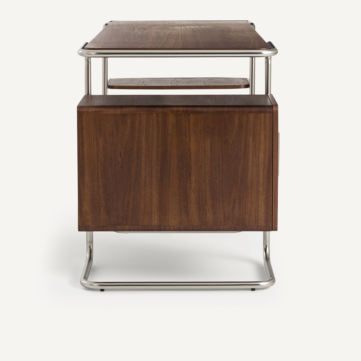 AM.PM<br>Mesa com tubos e folheado de nogueira, Emlyn