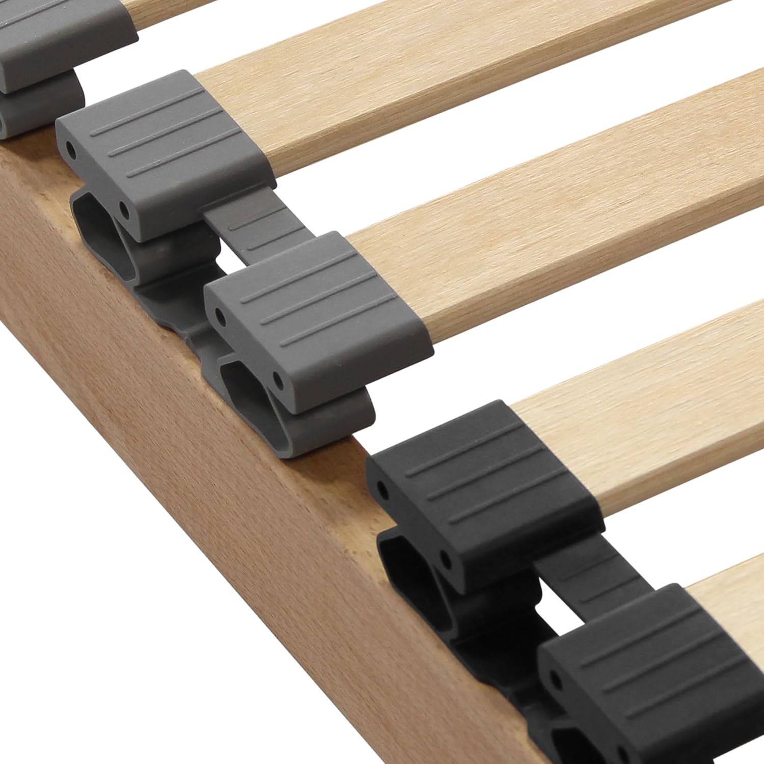 Lattenrost 180x200, Kopfteil verstellbar, Ergonomischer 7-Zonen-Lattenrost, Buchenholz, 28 Latten, Selbstmontage, hohe Traglast bis 150Kg