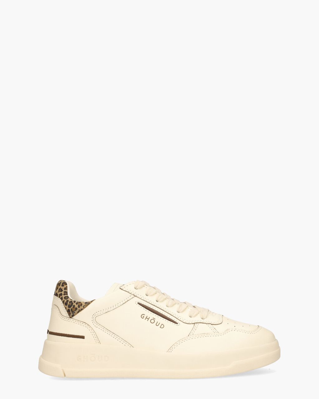 Ghoud Tweener Low Off-White/Donkerbruin Damessneakers