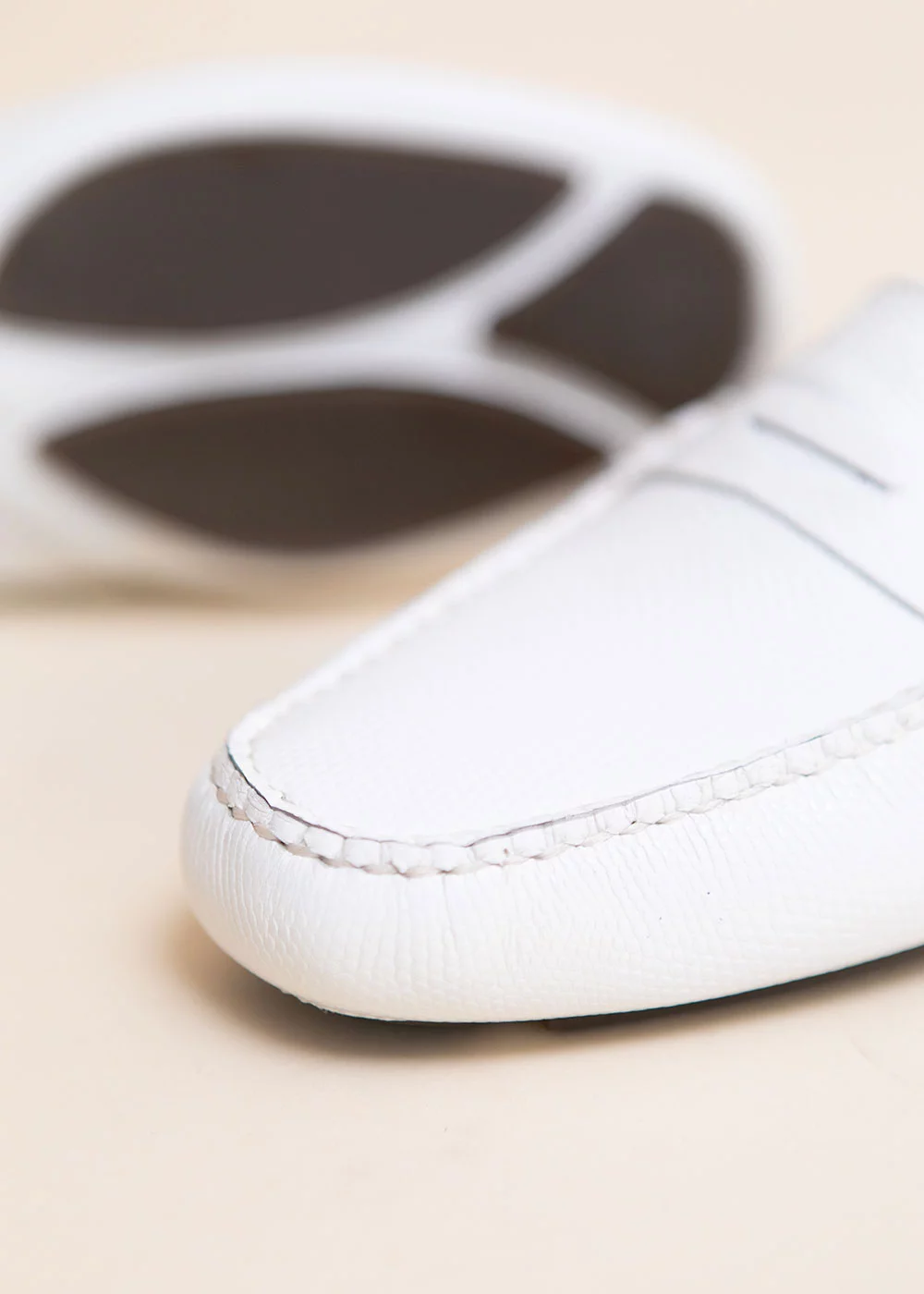 MOCASSIN LIZARD CUIR NEW WHITE