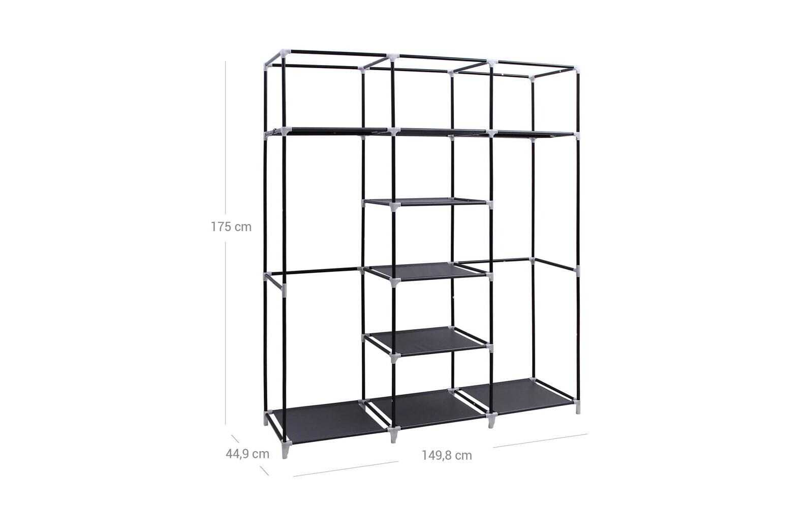 Regal 150 cm x 175 cm, GreyStoffschrank