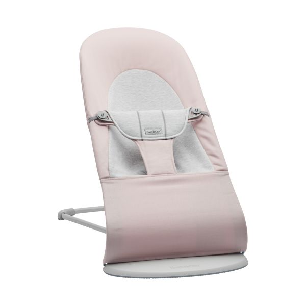 BabyBjörn Balance Soft Wipstoel - Jersey - Lichtroze / Grijs