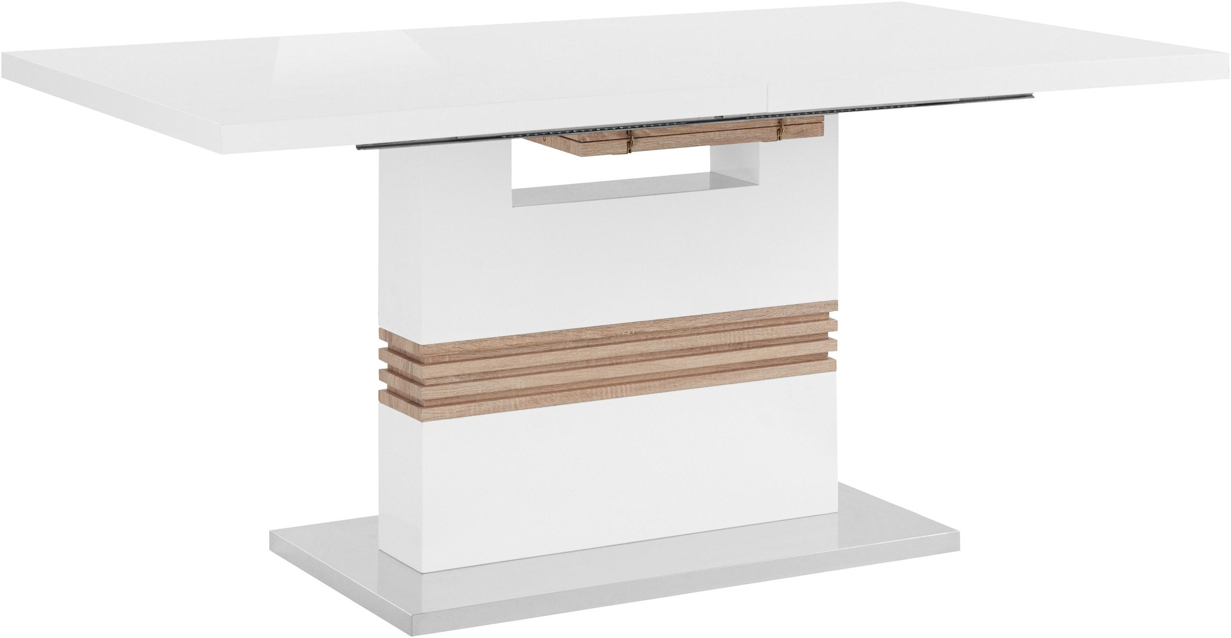 INOSIGN Essgruppe »Perez/Lola« Set, 5 Stk. tlg. mit 4 Stühlen, Tisch ausziehbar, Breite 160-200 cm