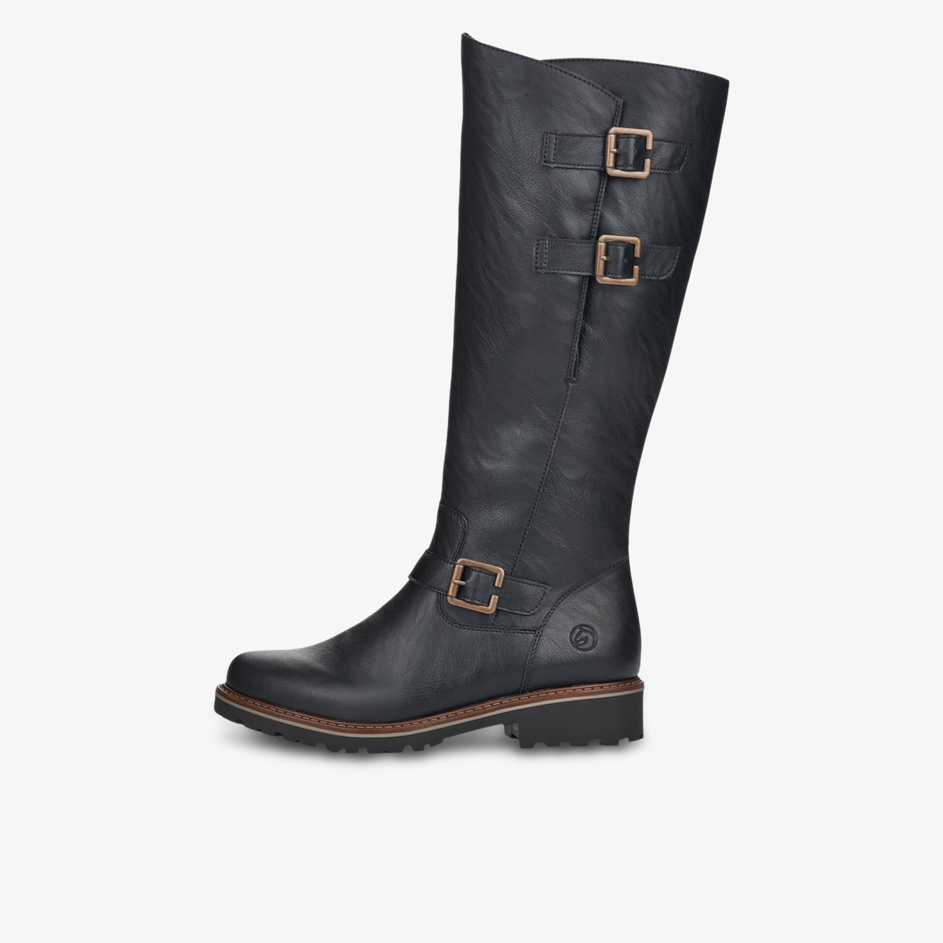 remonte Damen klassische Stiefel schwarz