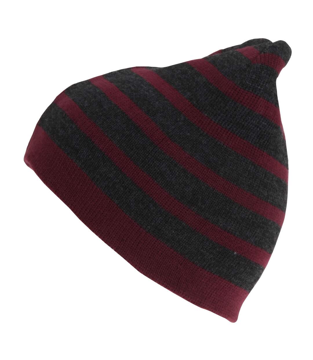 Bonnet - Homme (Gris / bordeaux) - UTHA599