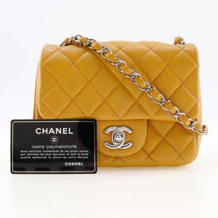 Chanel Vintage Chanel Crossbody Bag Yellow