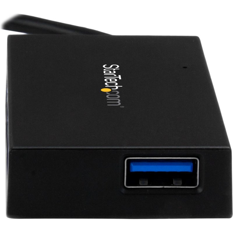 StarTech.com Concentrateur USB-C 4 Ports USB-A (USB 3.0 SuperSpeed 5Gbps) - Concentrateur de Charge Portable USB-C vers USB-A BC 1.2 avec Adaptateur Secteur