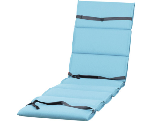 Ligstoelkussen 200 x 58 cm Stella blauw