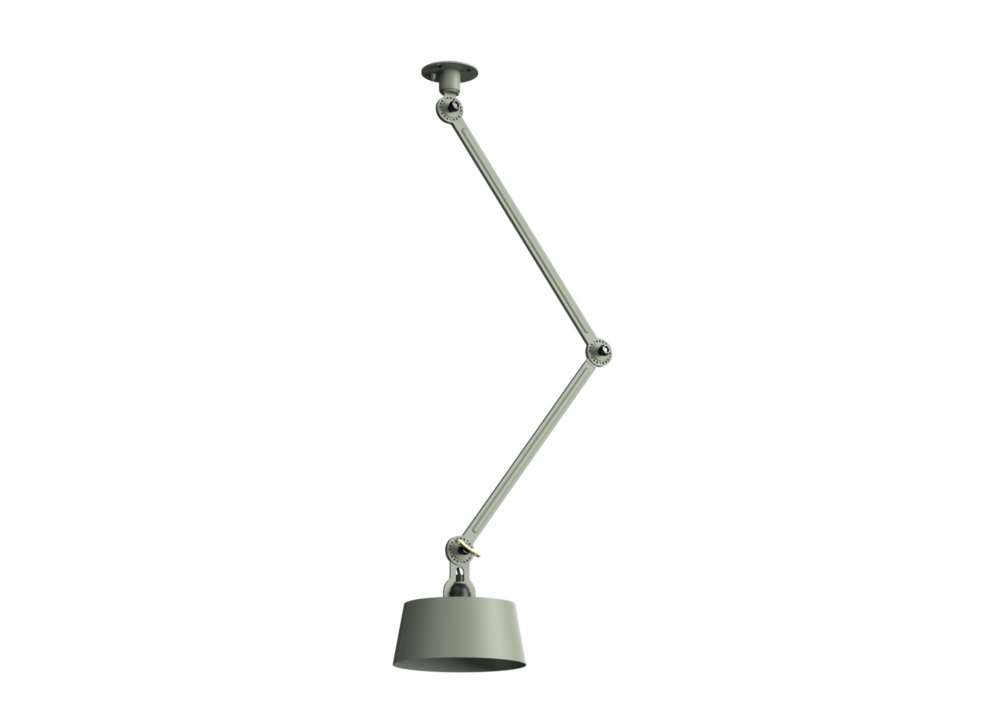 Plafondlamp Bolt 2 arms underfit install flux green