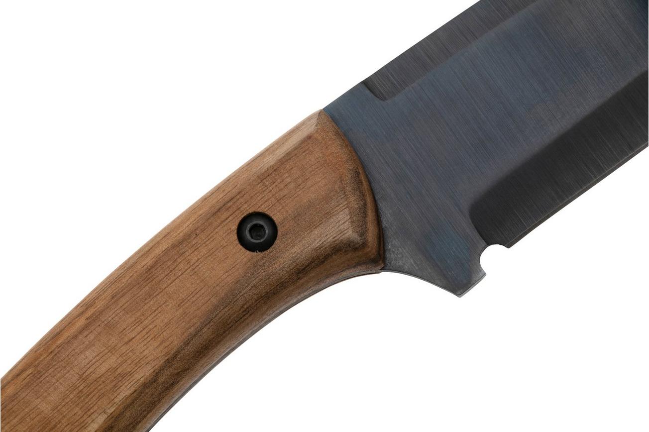 Beavercraft HGK1 Hunting Knife, Carbon Steel, Walnut Handle, vaststaand mes met foedraal