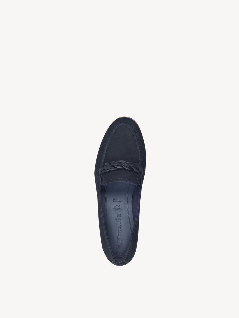 Leren Instappers - blauw