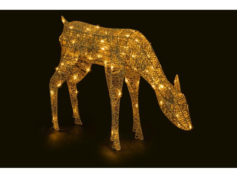 STT LED-Figur Rentier Freya, 78 cm, Gold LED Weihnachtsdekoration