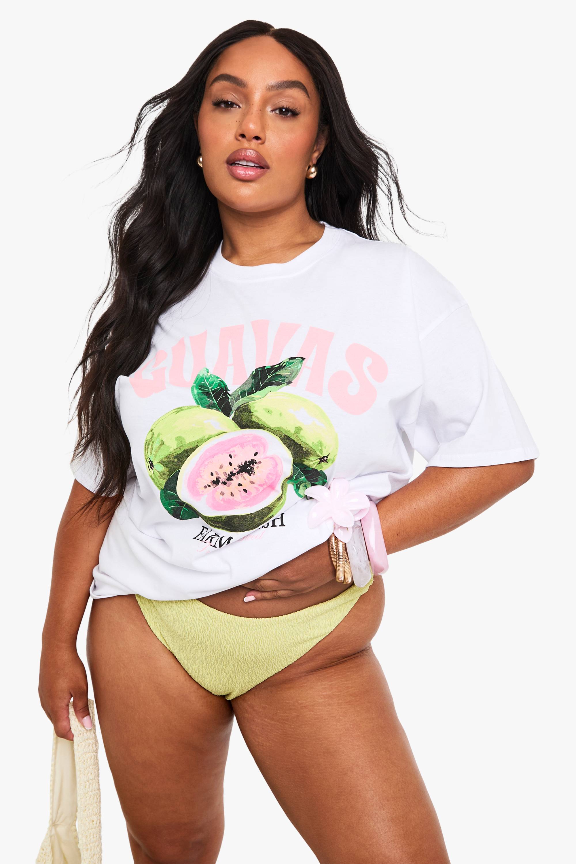 boohoo T-shirt oversize Plus Guavas