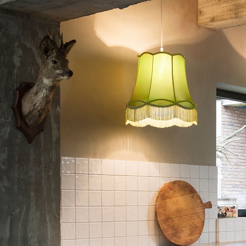Retro hanglamp groen 45 cm - Granny