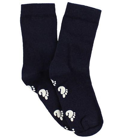 Fuzzies Socken m. Antirutsch - Navy