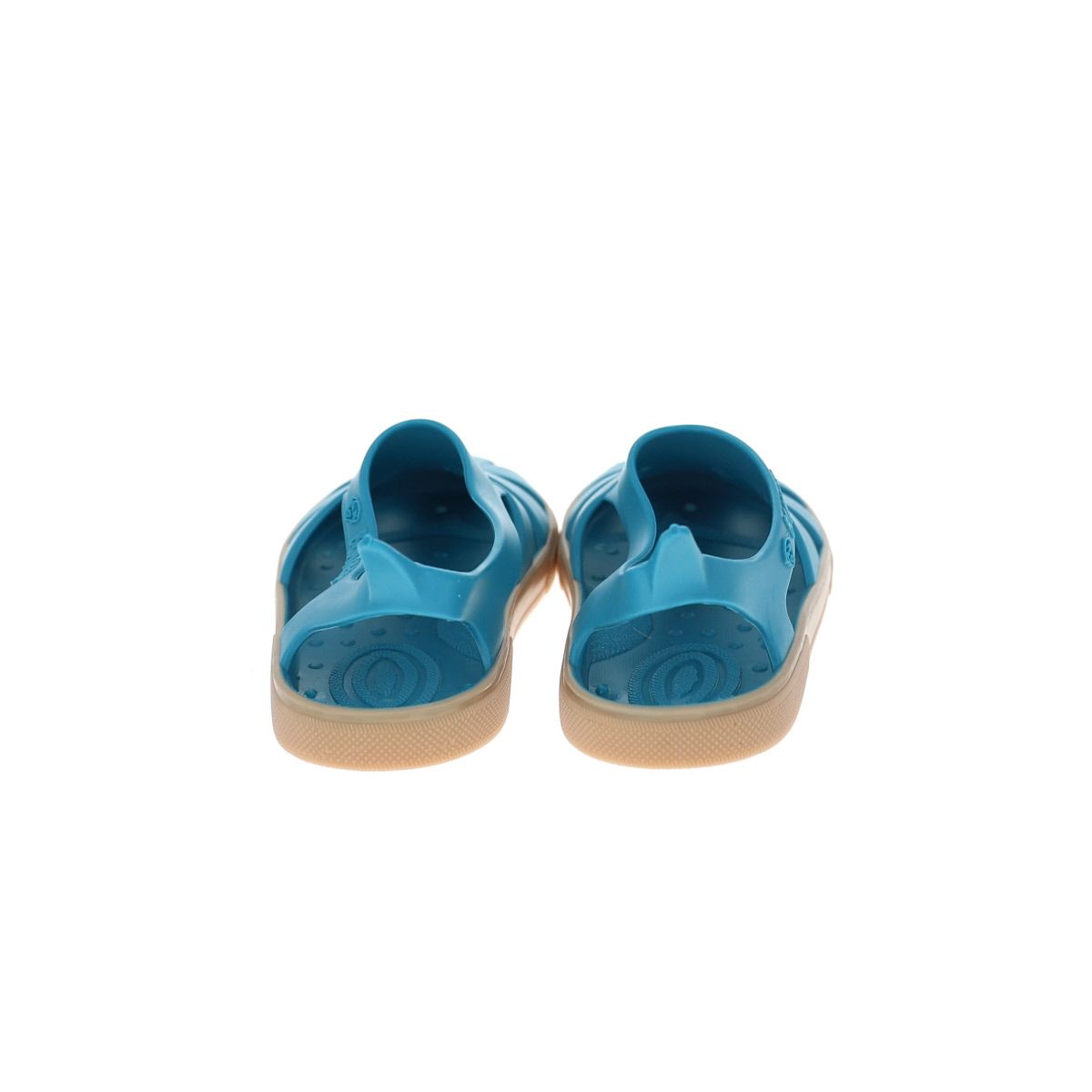 Sandales de plage bleu et beige