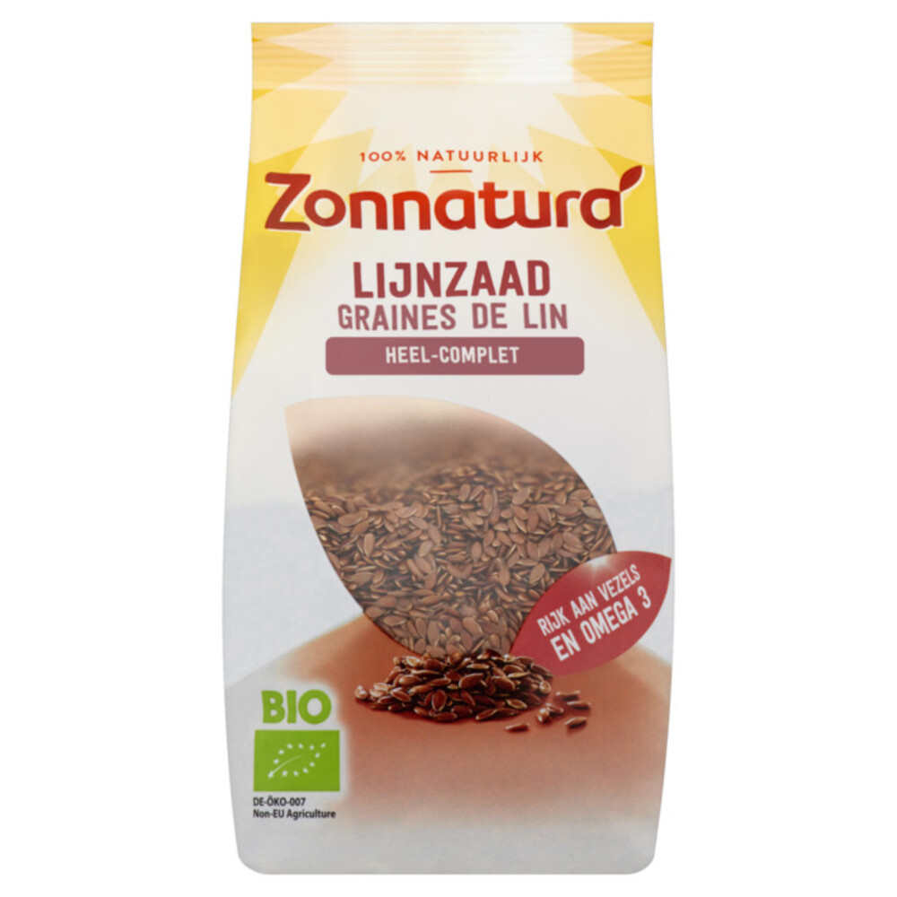 Zonnatura Lijnzaad HeelBiologisch400 gr