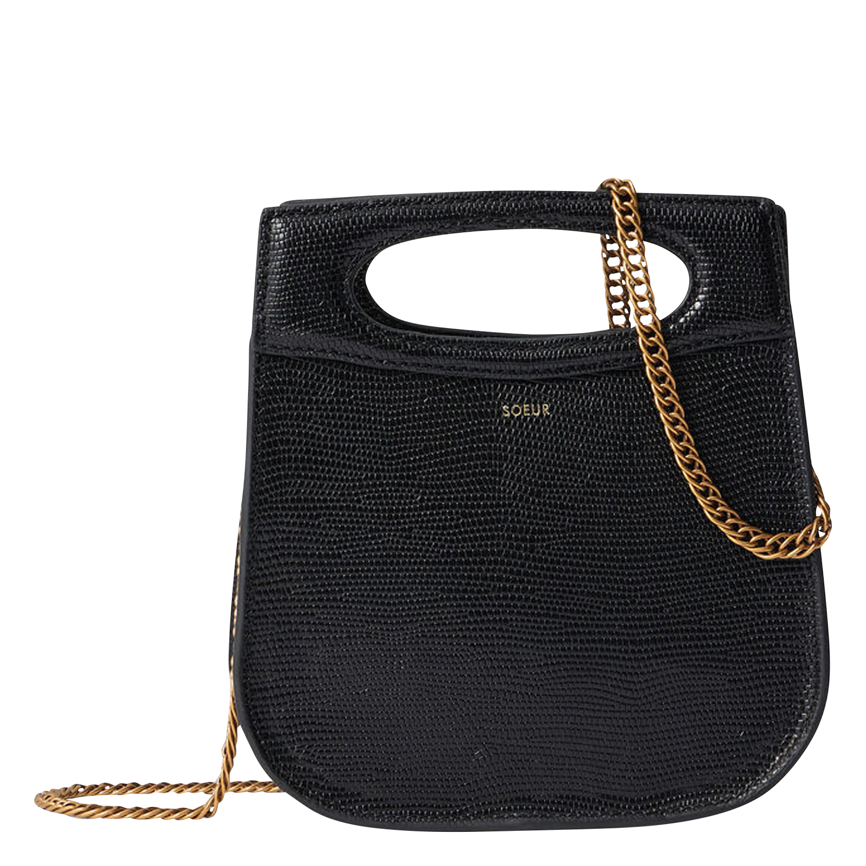 CHERI MINI - Sac bandoulière en cuir | Noir