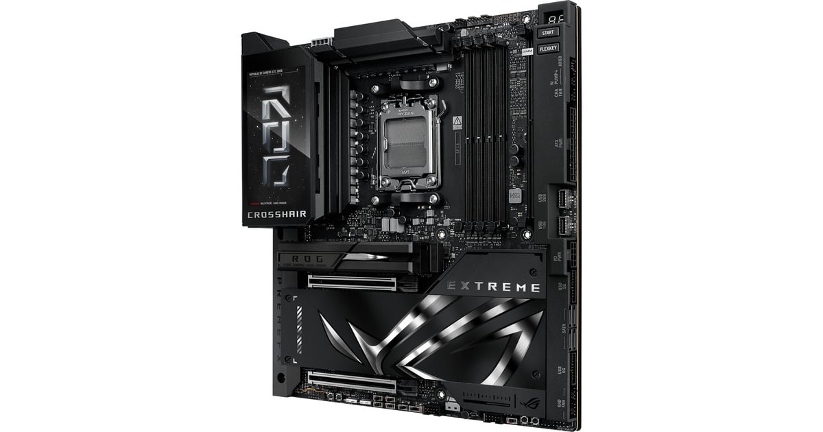 ASUSROG CROSSHAIR X870E EXTREME socket AM5 moederbord  (10Gb-LAN, 5Gb-LAN, Wi-Fi 7, BT, Sound, ATX)