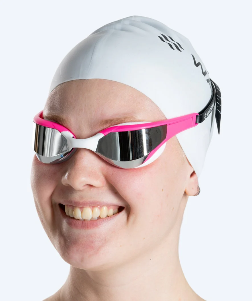 Watery svømmebriller - Instinct Elite Mirror - Pink/sølv