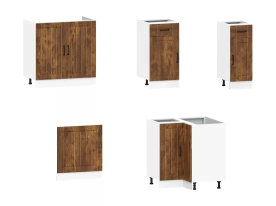 Ensemble d'armoires de cuisine 11 pcs Kalmar bois d'ingénierie