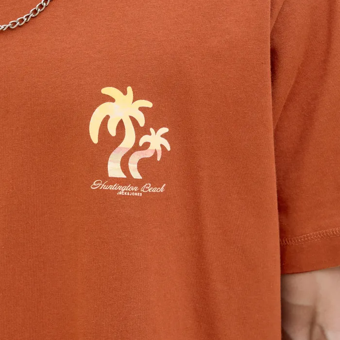 Jack & Jones Originals Canggu Summer Picture Crew Shirt Heren
