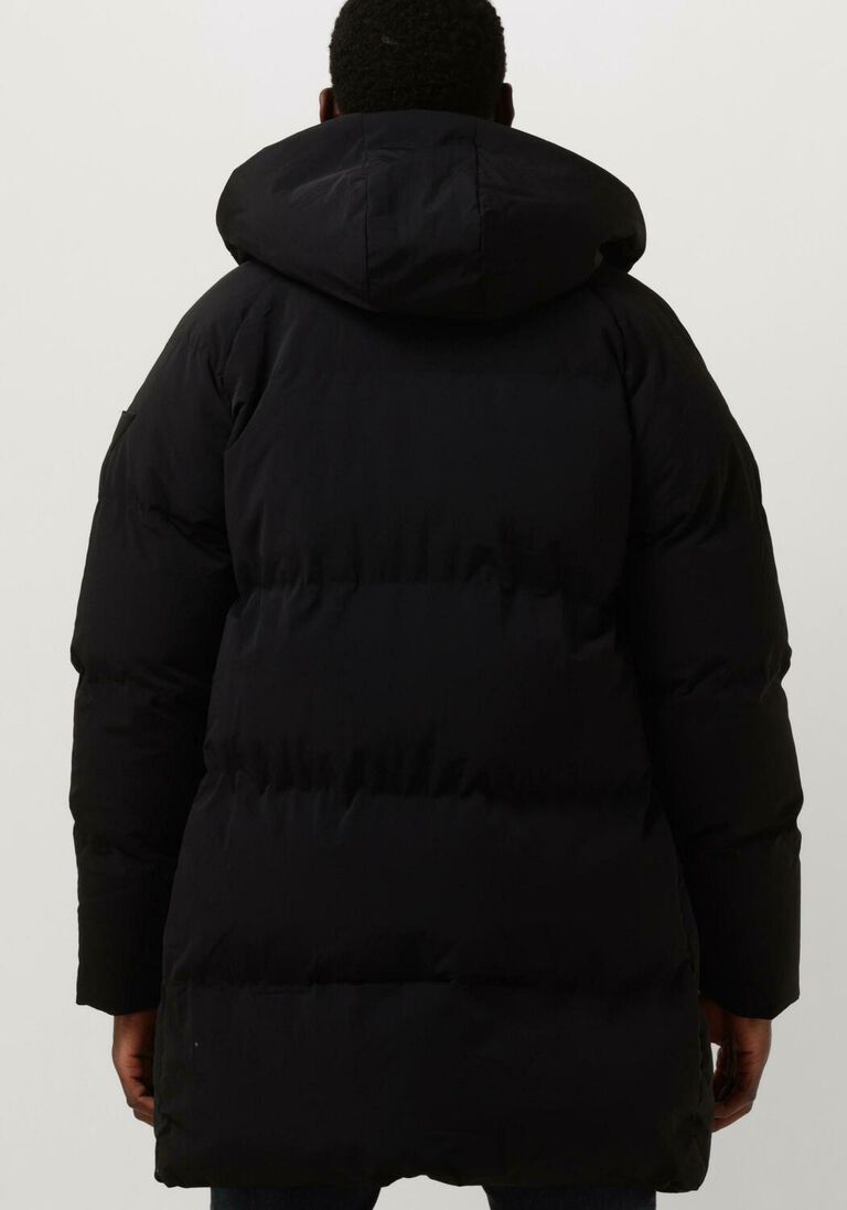 PUREWHITE zwarte purewhite jack long padded jacket with pockets