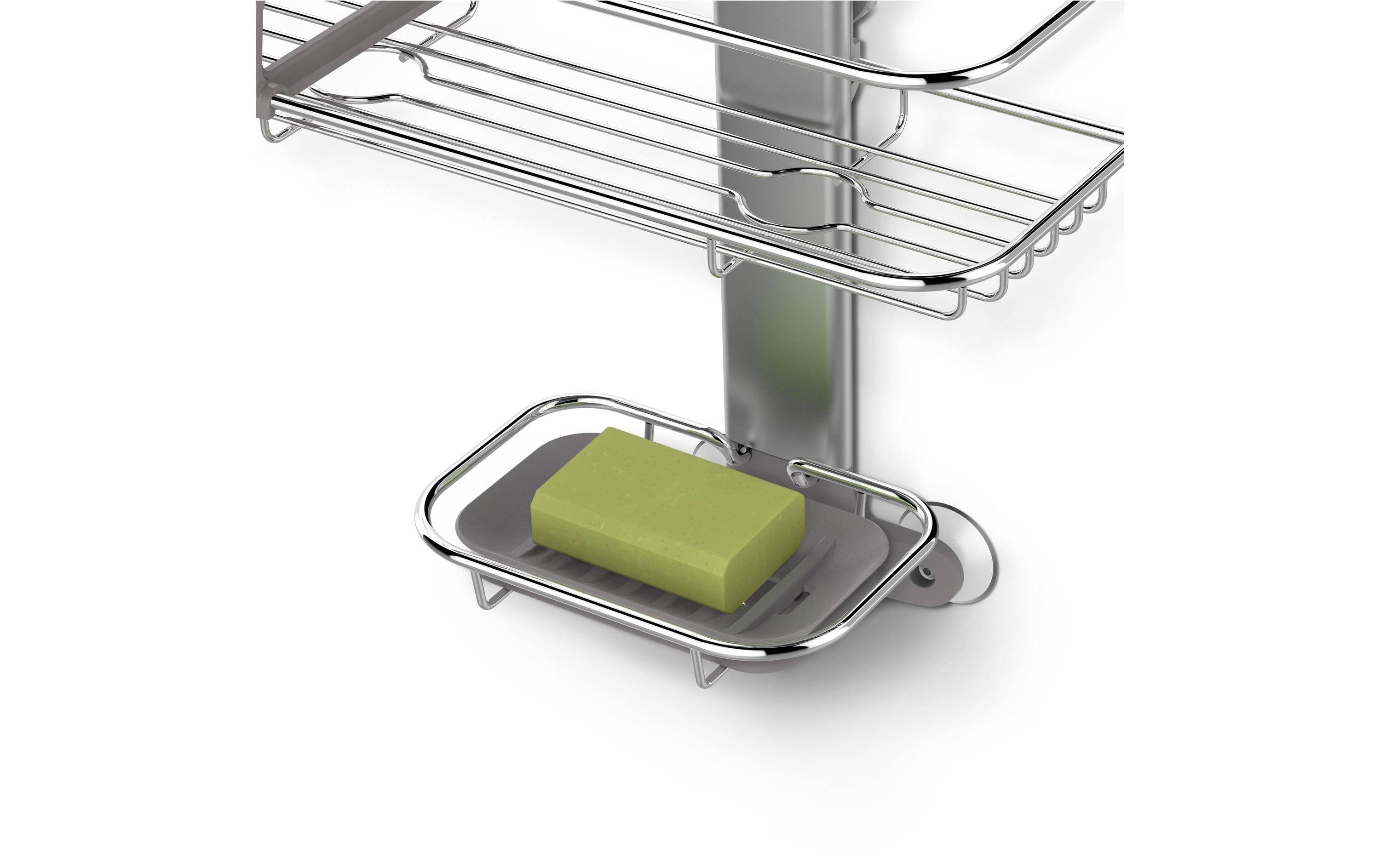 Duschmittelhalter Caddy Silber<br>Einstellbarer Duschcaddy