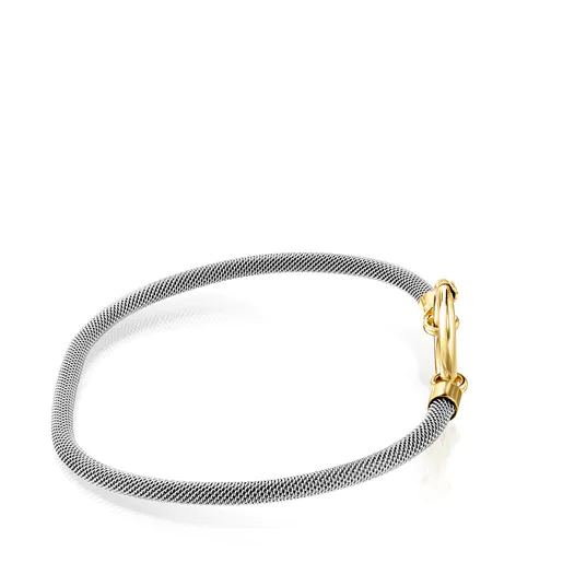 Pulseira Hold em Ouro e Aço