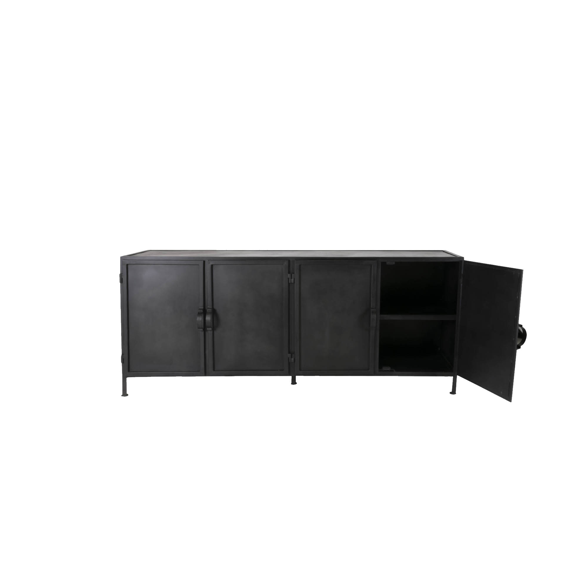 4-deurs dressoir Detroit zwart