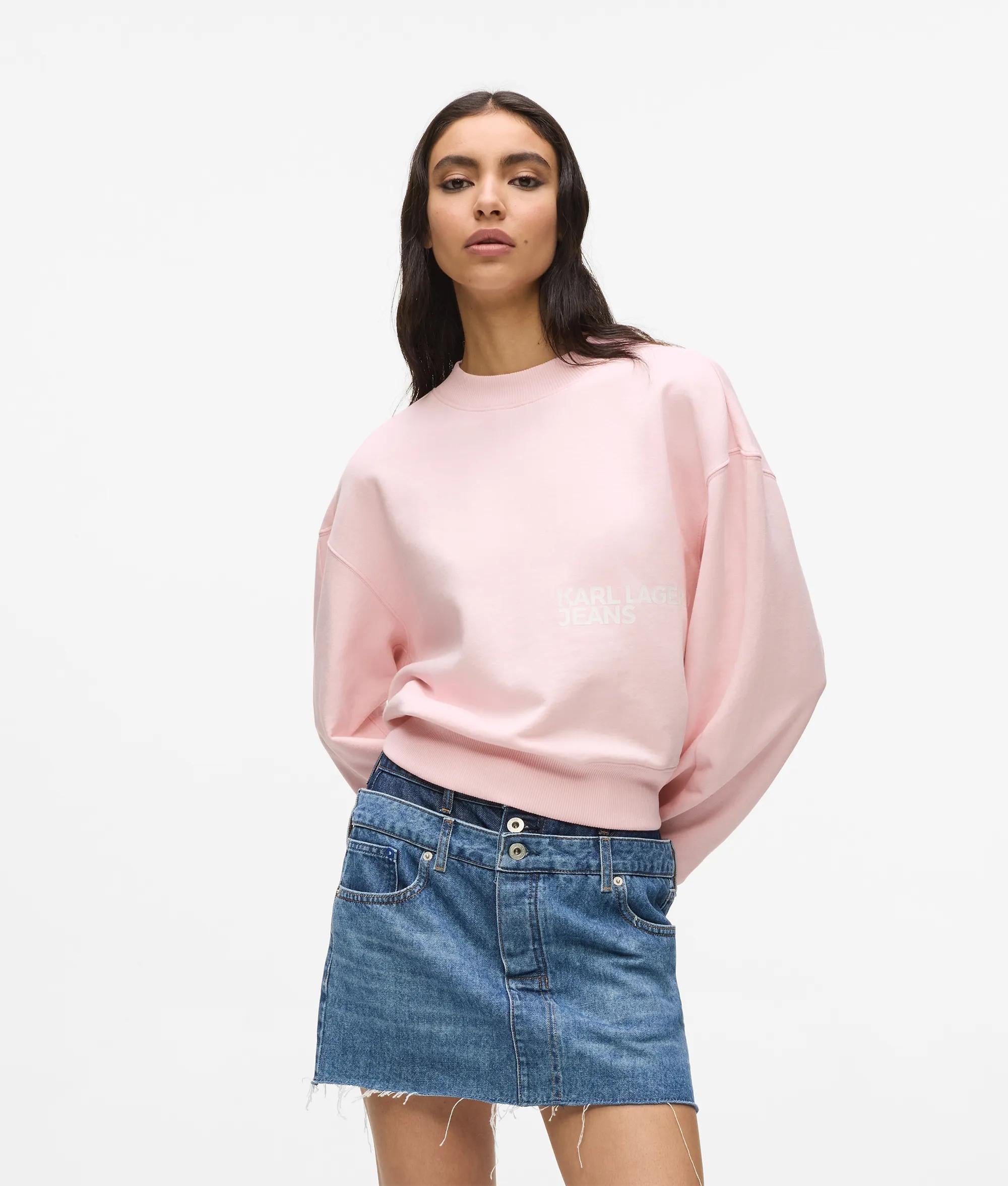 Mouw met ruches sweatshirt