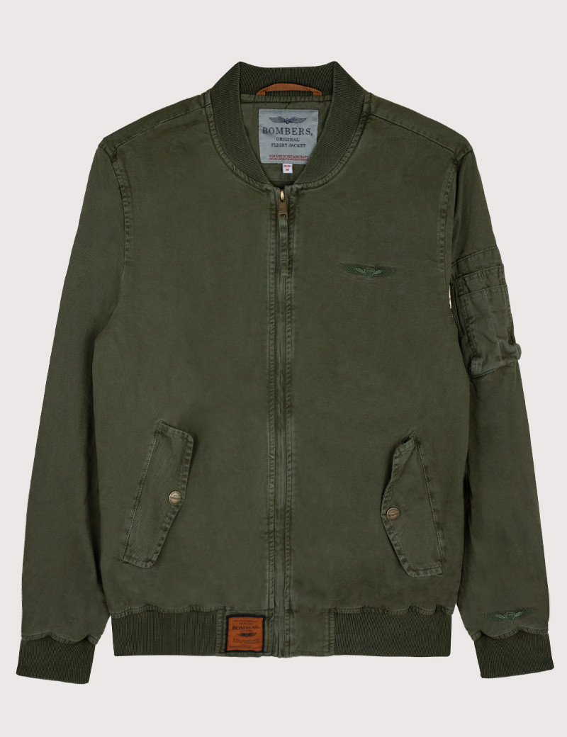 BOMBERS ORIGINALS BOMBERS HOMME COTTON MAC KAKI