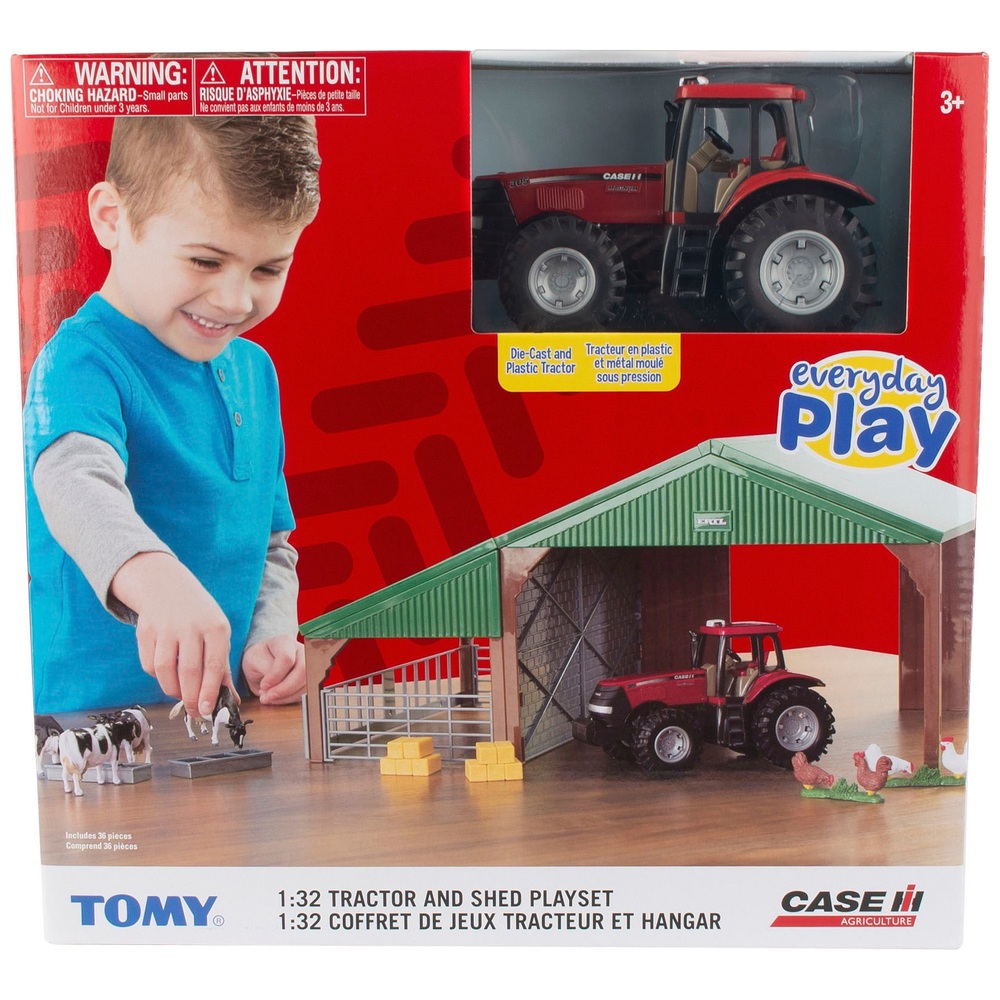 Britains Farm Gebäudeset mit Case Traktor