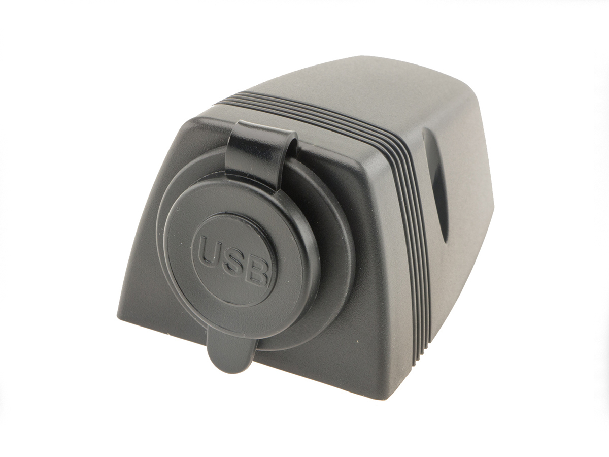BBA 12-24V USB 5V DC 2,1A contactdoos opbouw
