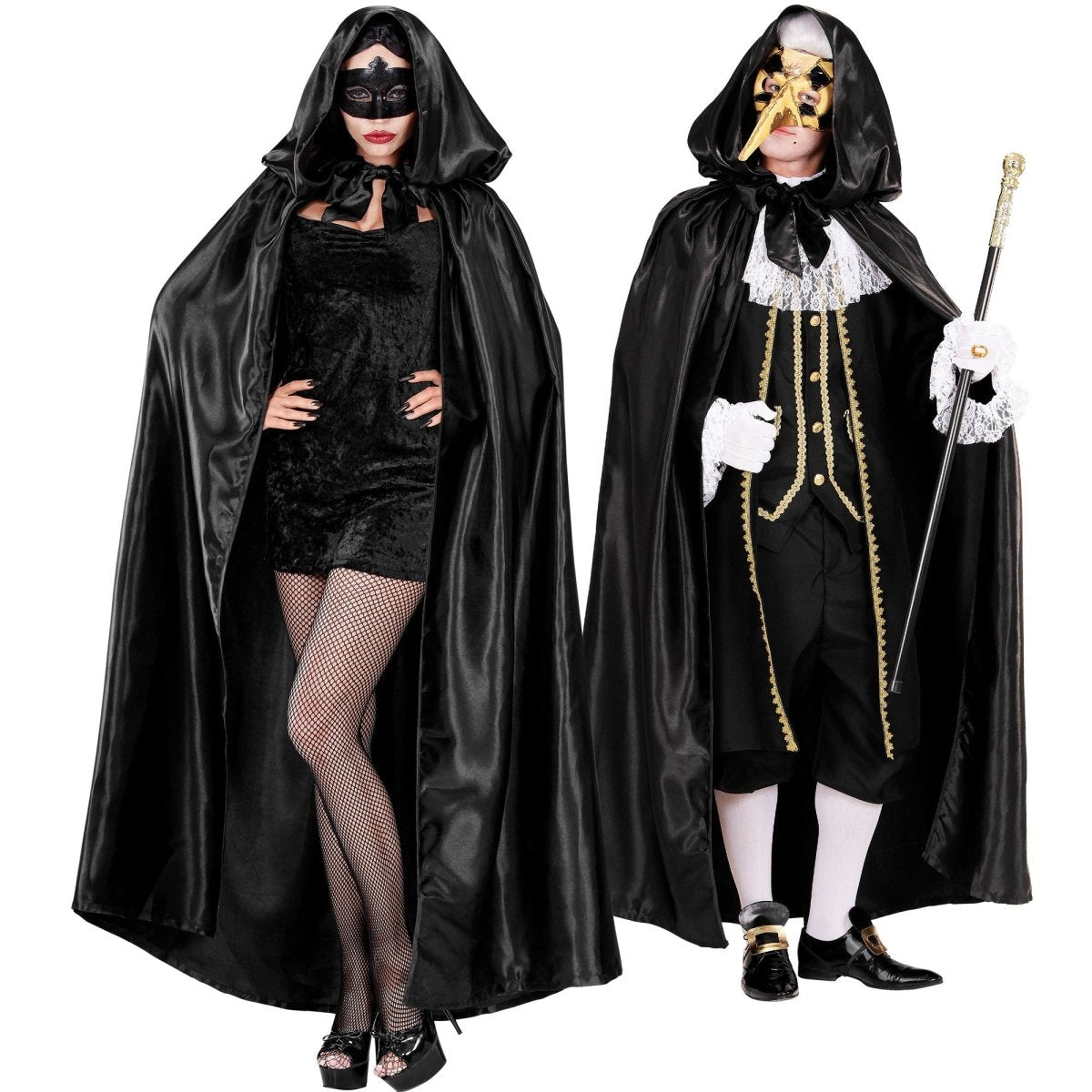 Halloween Cape Zwart 1,52m