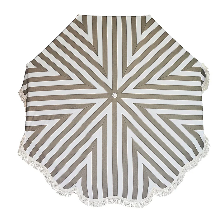 Jan Kurtz - Retro Sonnenschirm Ø 200 cm, weiss / taupe