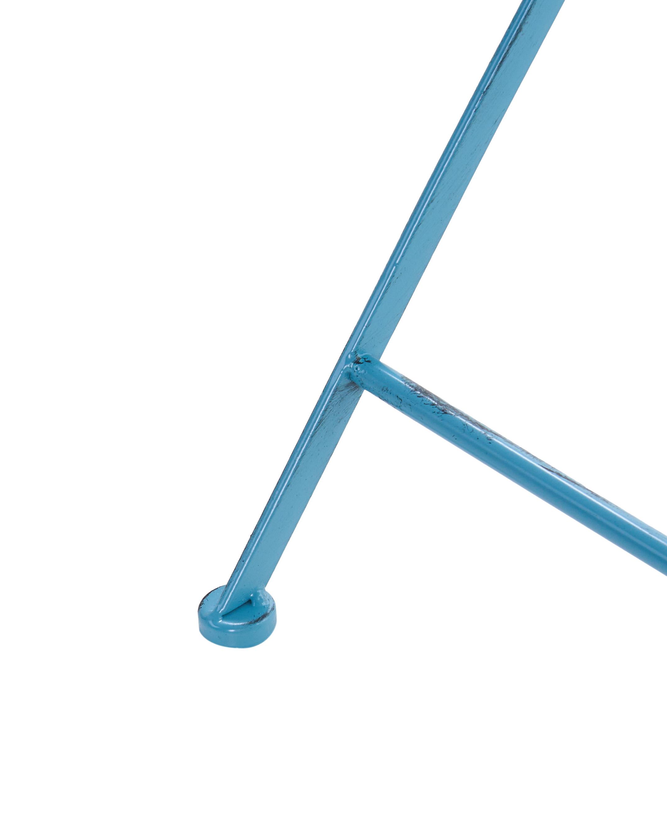 Set van 2 tuinstoelen PAVIA inklapbaar Metaal Blauw