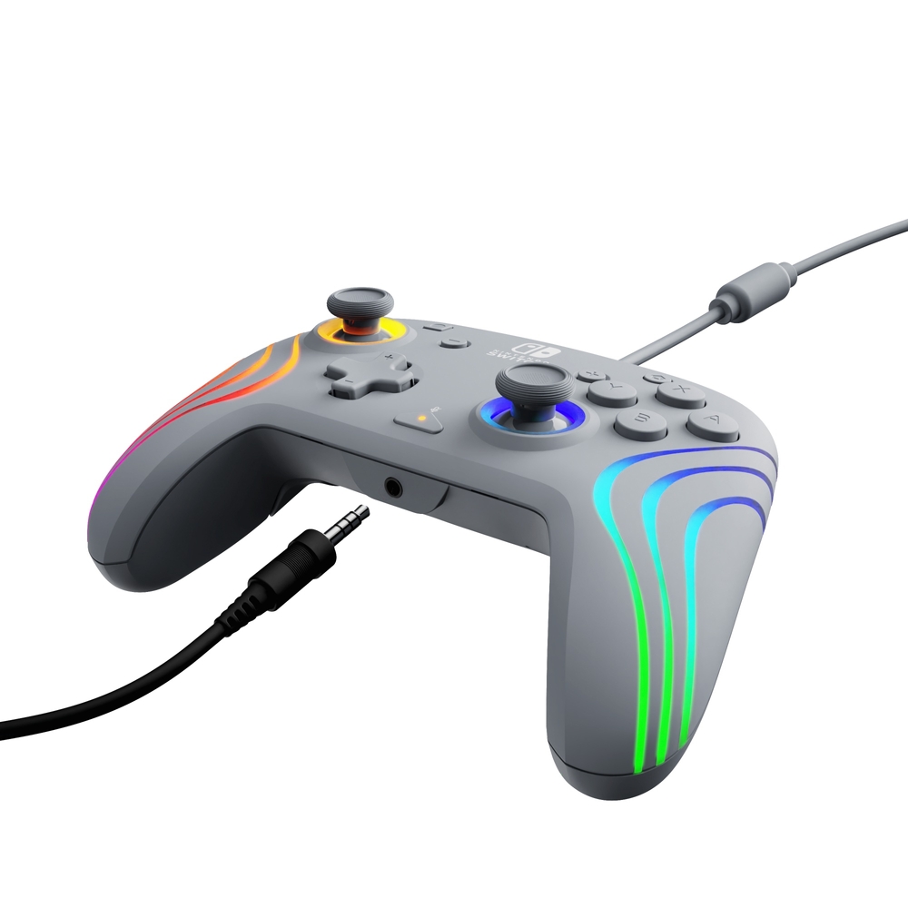 PDP Gaming Nintendo Switch Afterglow™ Wave Kabelgebundener Controller – Grau