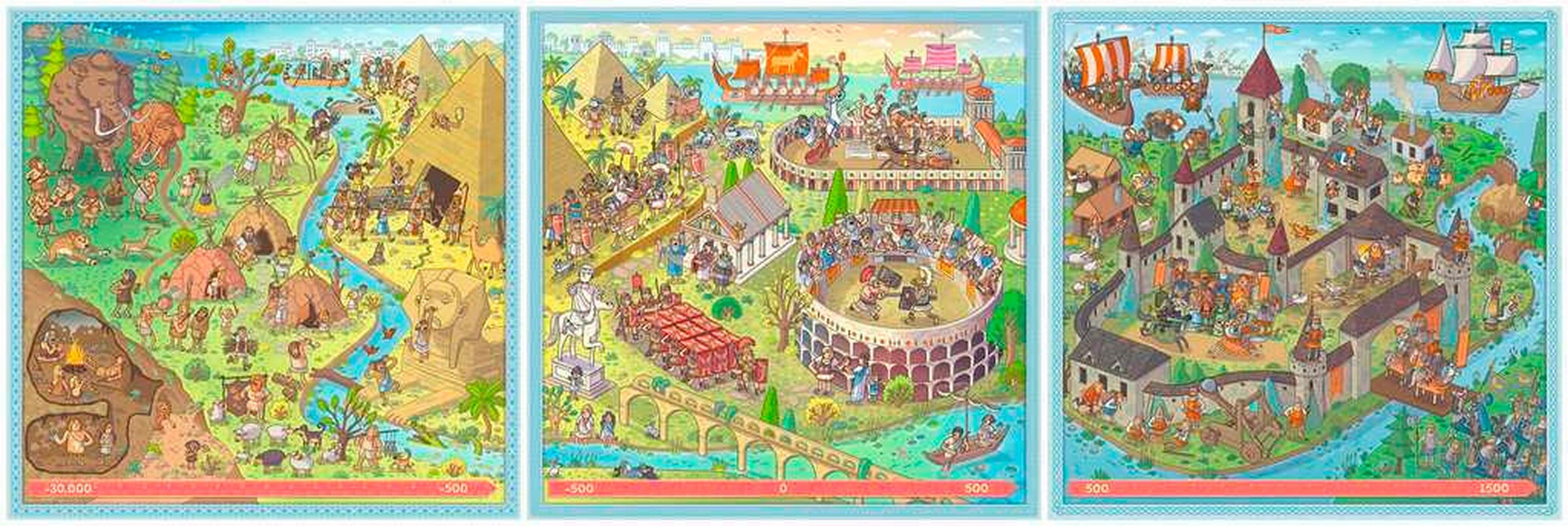Ravensburger Geschichte - Steinzeit, Altes Rom, Mittelalter