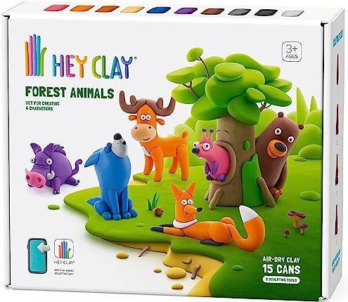 Klei - HEY CLAY - Boetseerklei - Regenboogkleur - Voor Kinderen