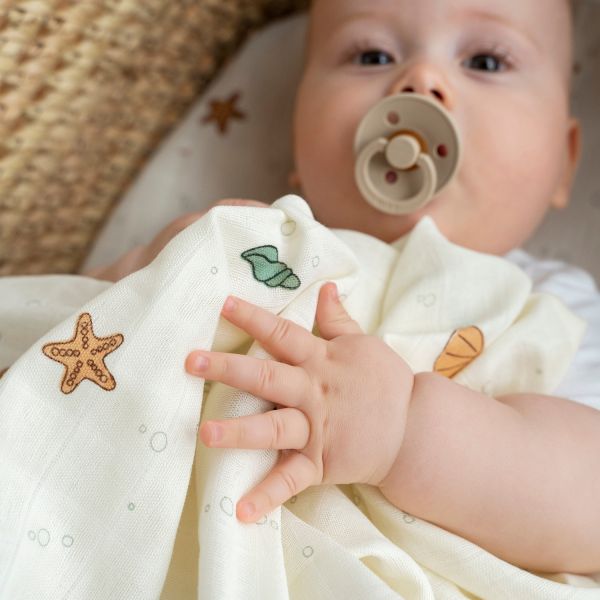 Done By Deer Sea Friends Swaddle 2 Stuks