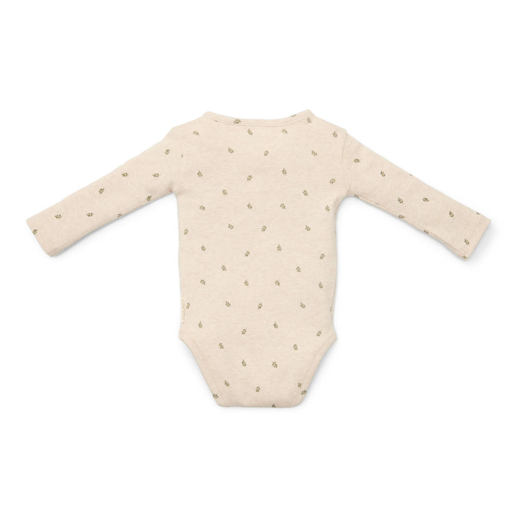 Little Dutch overslagromper beige/groen