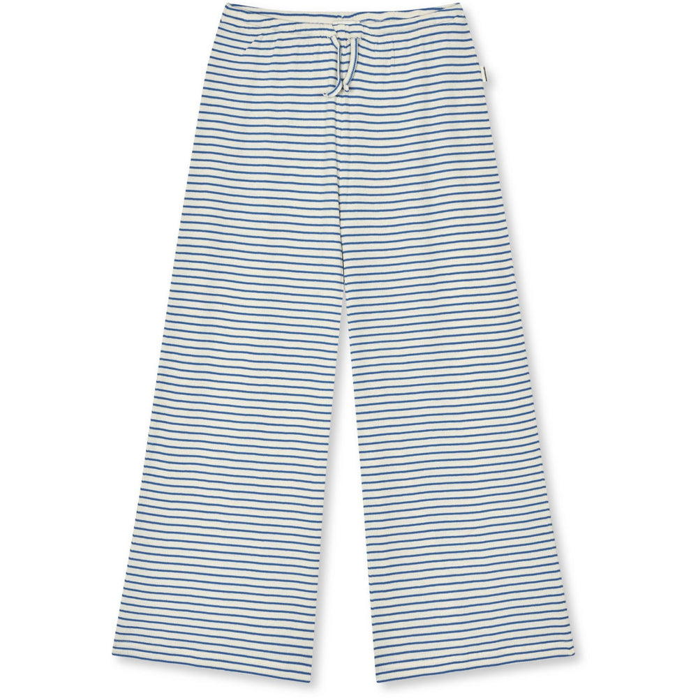 Køb Mads Nørgaard Vanilla Ice/Bright Cobalt 2X2 Bomuld Stripe Verona Bukser