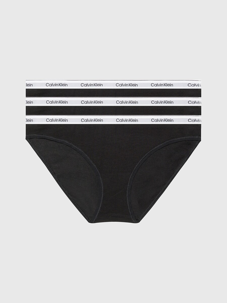 CALVIN KLEIN ROUPA ÍNTIMA<br>Conjunto de 3 cuecas com o logotipo moderno