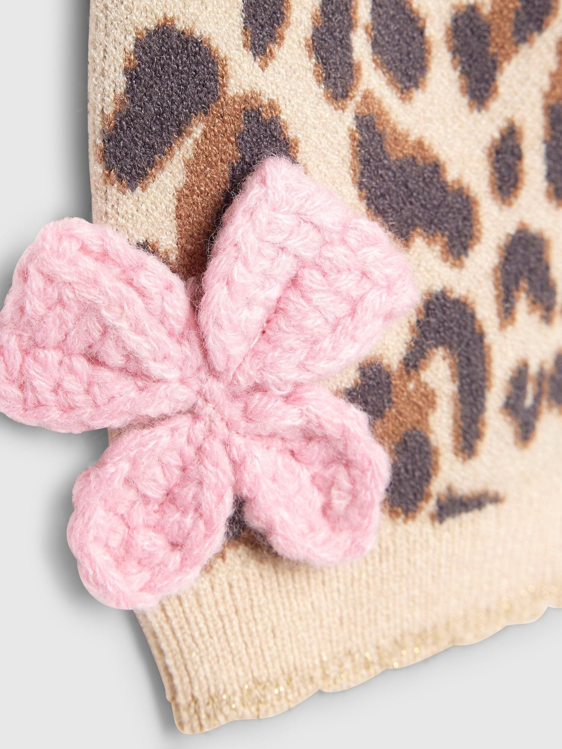 River Island Leopard Bow Cardigan and Leggings Set