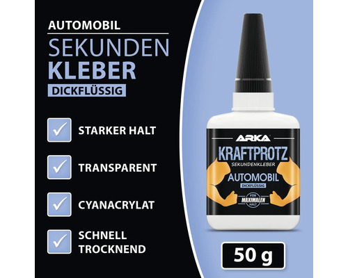 ARKA Kraftprotz Automotive Superlijm, Dik, 50 g