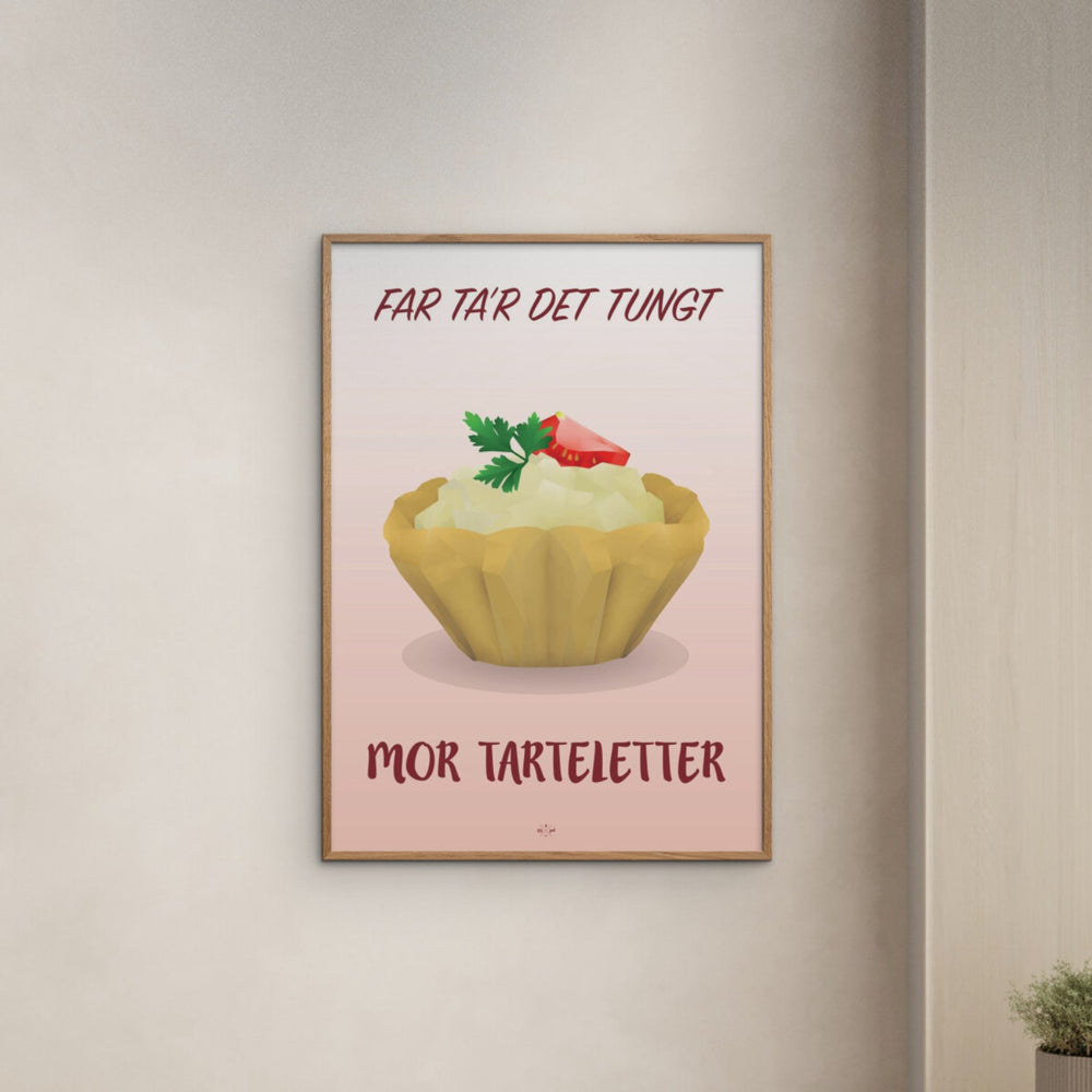 Køb Poster & Frame Citatplakat - Mor Tarteletter