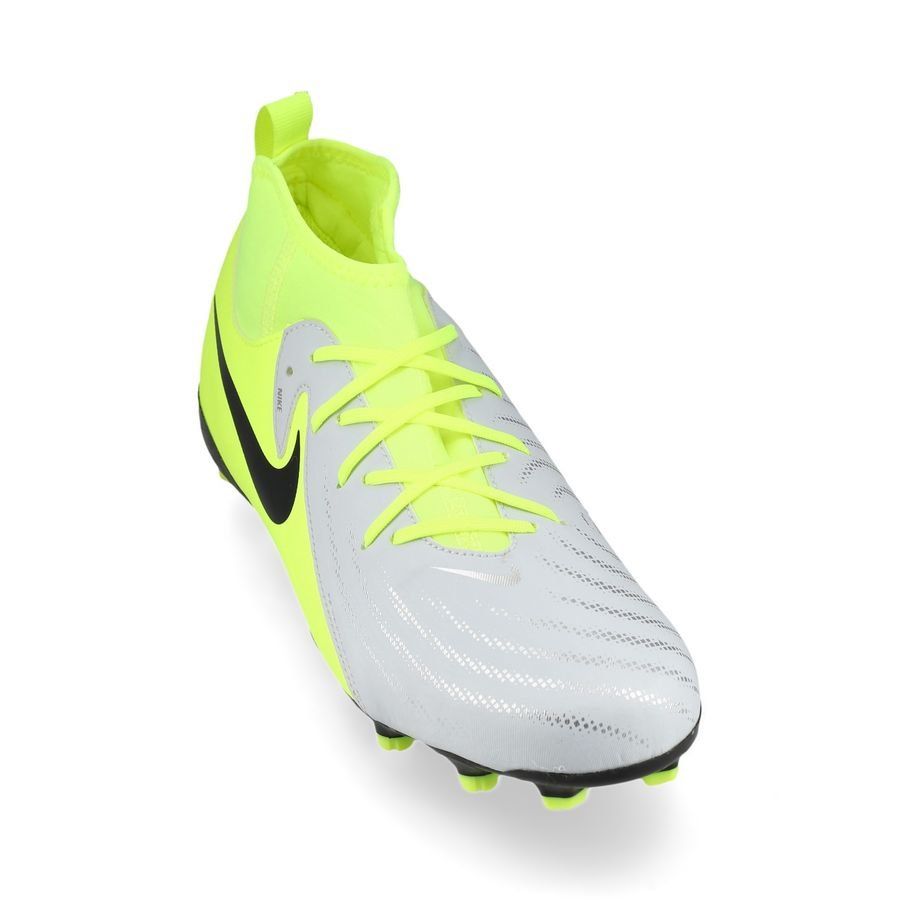 Nike Phantom Luna II Academy MG Mad Voltage - Argenté/Noir/Jaune Fluo Enfant