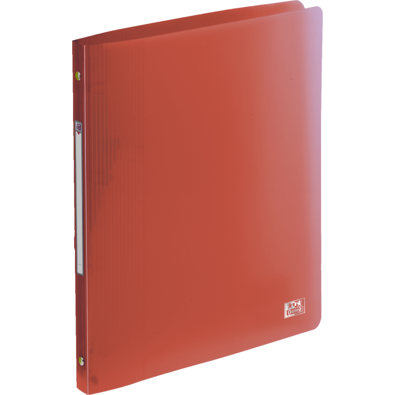 Classeur Oxford school life A4 Dos20 4anneaux rond polypro translucide assorti